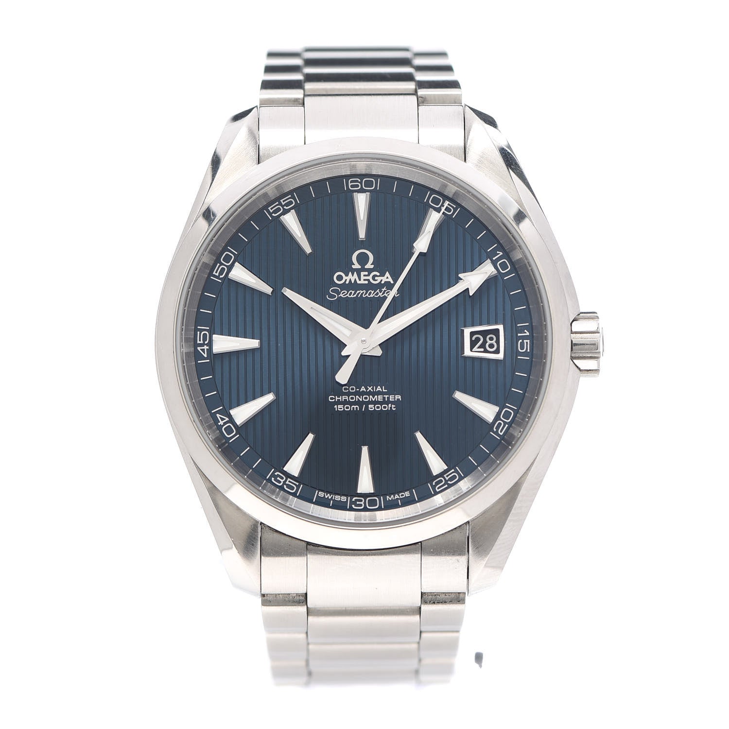 Omega Stainless Steel 41mm Seamaster Aqua Terra Co-Axial Chronometer Automatic Watch Blue 231.10.42.21.03.001 1 of 6