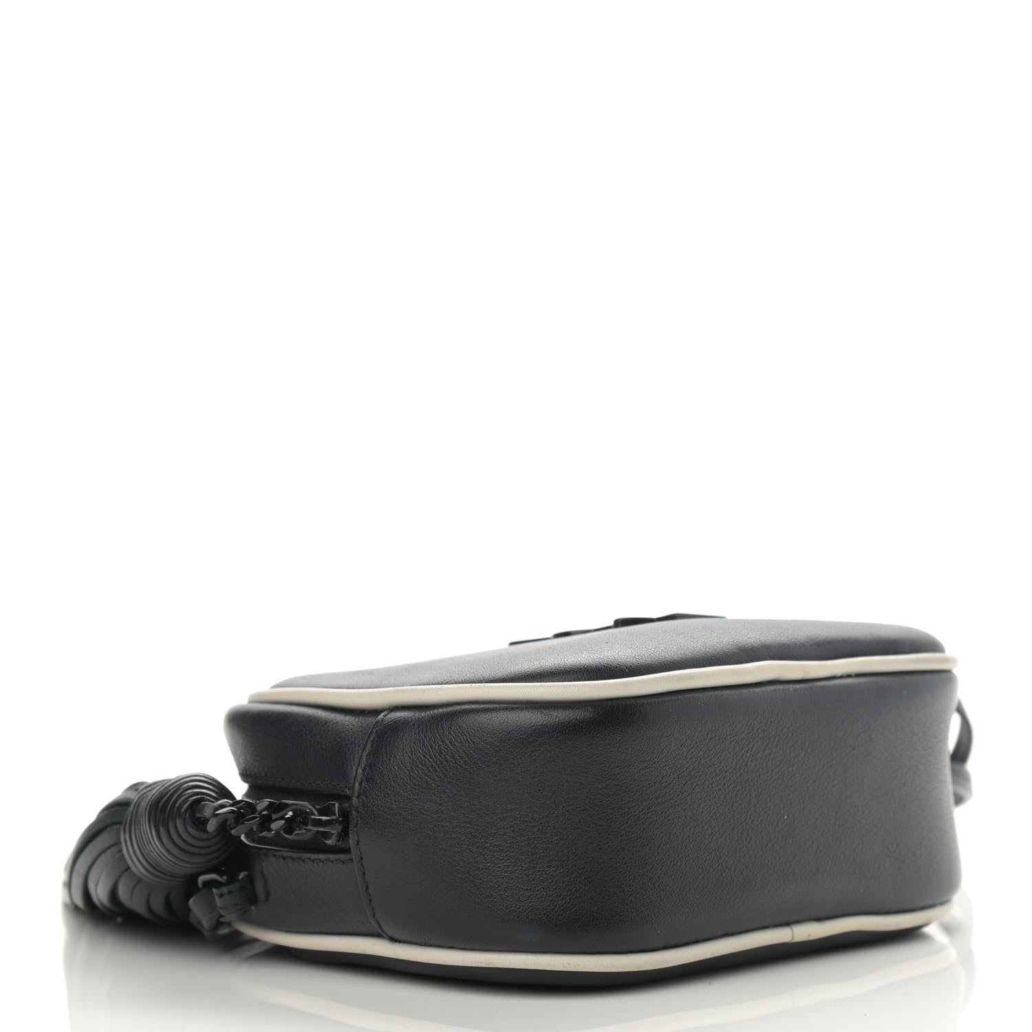Saint Laurent Nappa Monogram Blogger Bag Black White 3 of 12