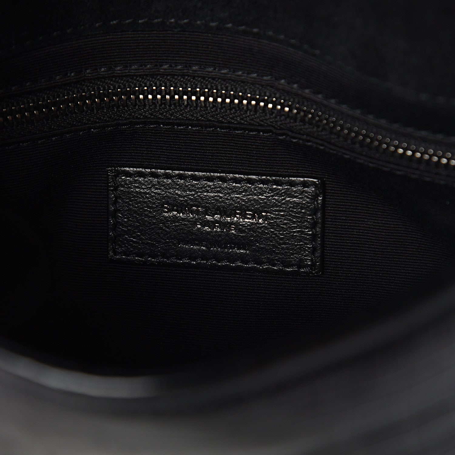 Saint Laurent Crocodile Embossed Lambskin Matelasse Monogram Niki Chain Wallet Black 5 of 7