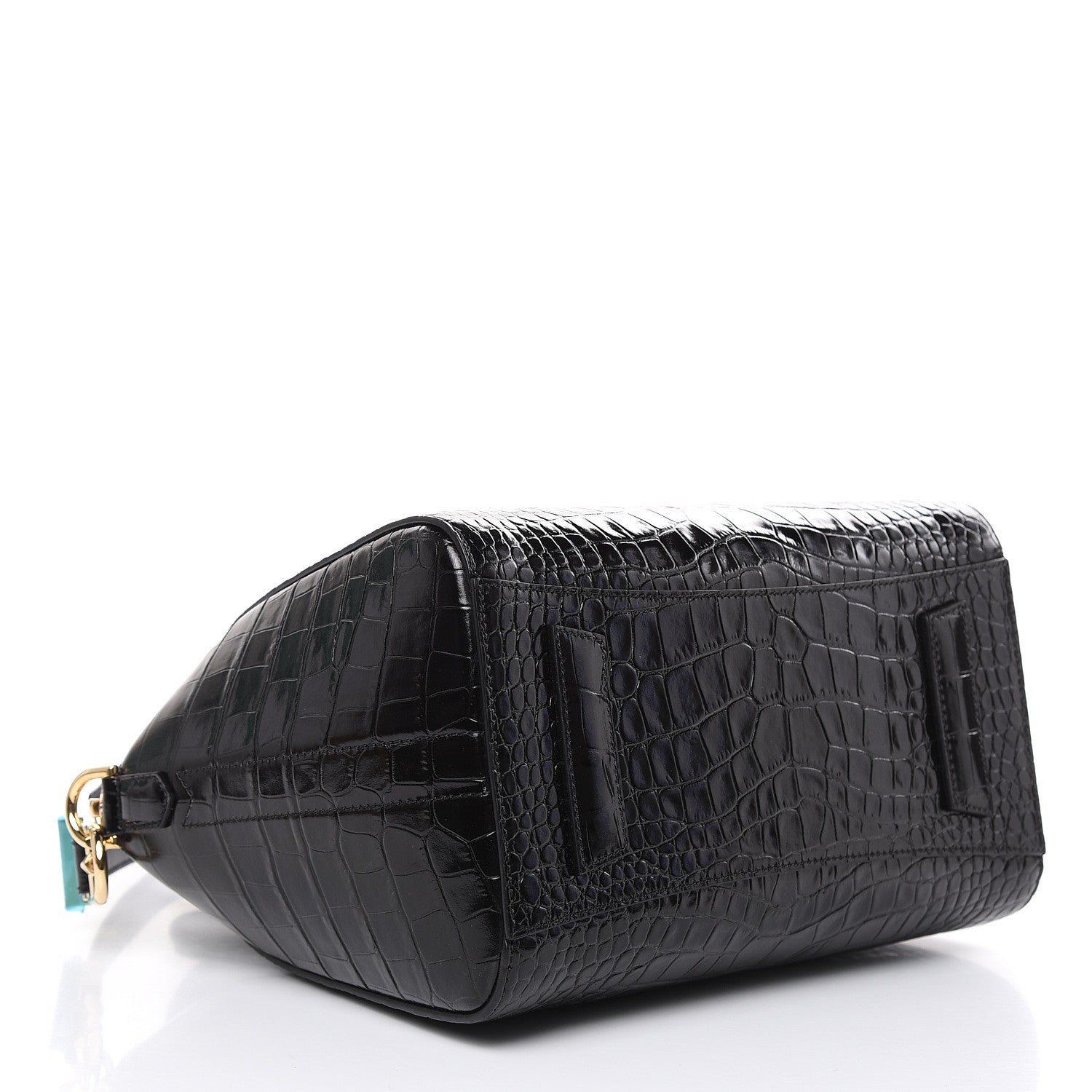Givenchy Calfskin Crocodile Embossed Small Antigona Black 4 of 9