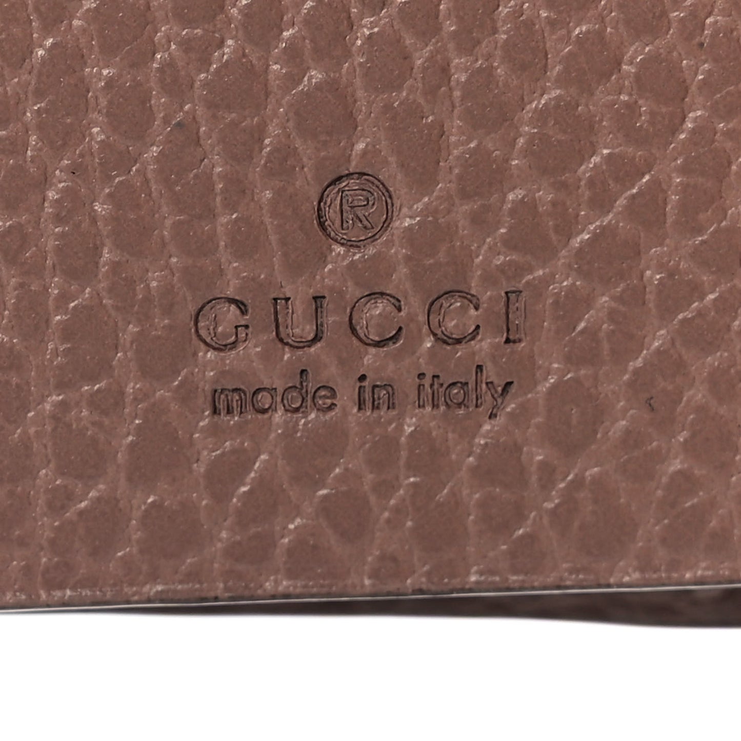 Dollar Calfskin GG Supreme Monogram GG Marmont 6 Key Holder Case Porcelain Rose Beige Ebony