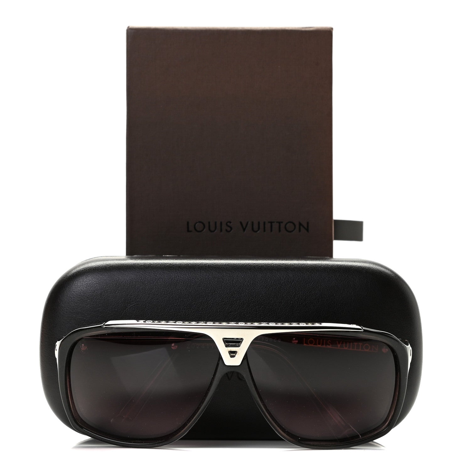Louis Vuitton Acetate Evidence Sunglasses Brown Z0241W 6 of 6