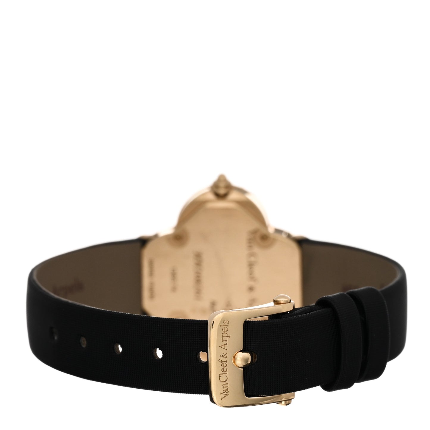18K Yellow Gold Satin Mother of Pearl 26mm Alhambra Quartz Watch
