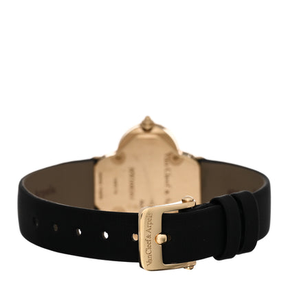 Van Cleef & Arpels 18K Yellow Gold Satin Mother of Pearl 26mm Alhambra Quartz Watch 3 of 5
