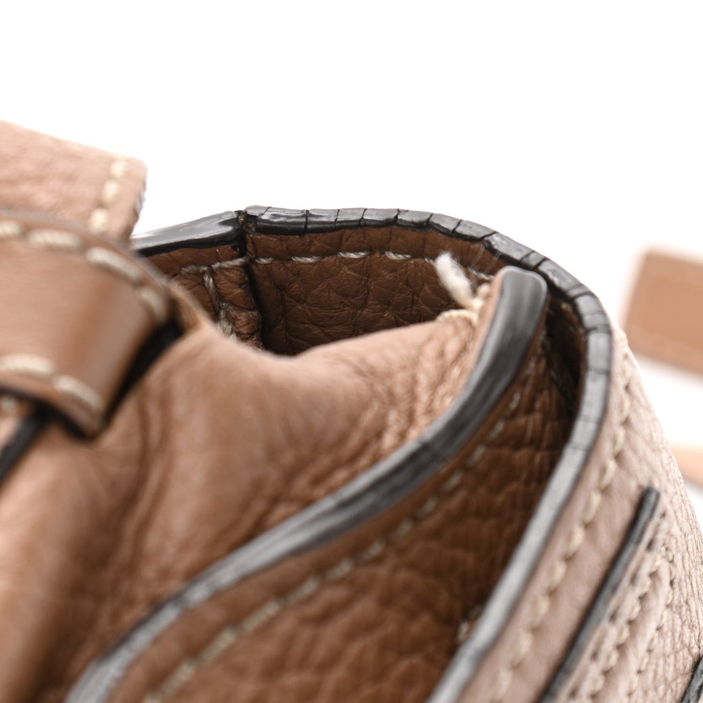 Calfskin Mini Marcie Round Crossbody Bag Nut
