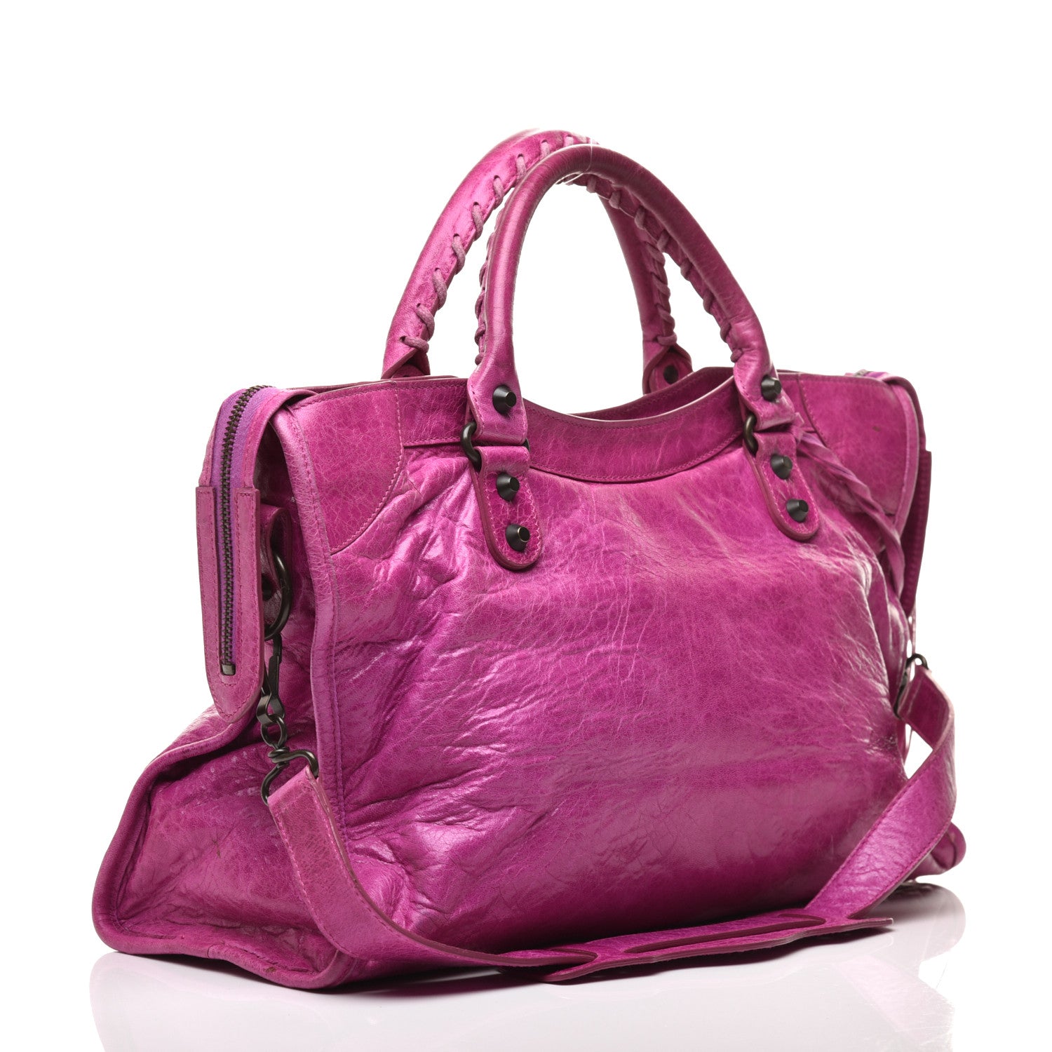 Balenciaga Agneau Classic Hardware City Amethyst 3 of 9