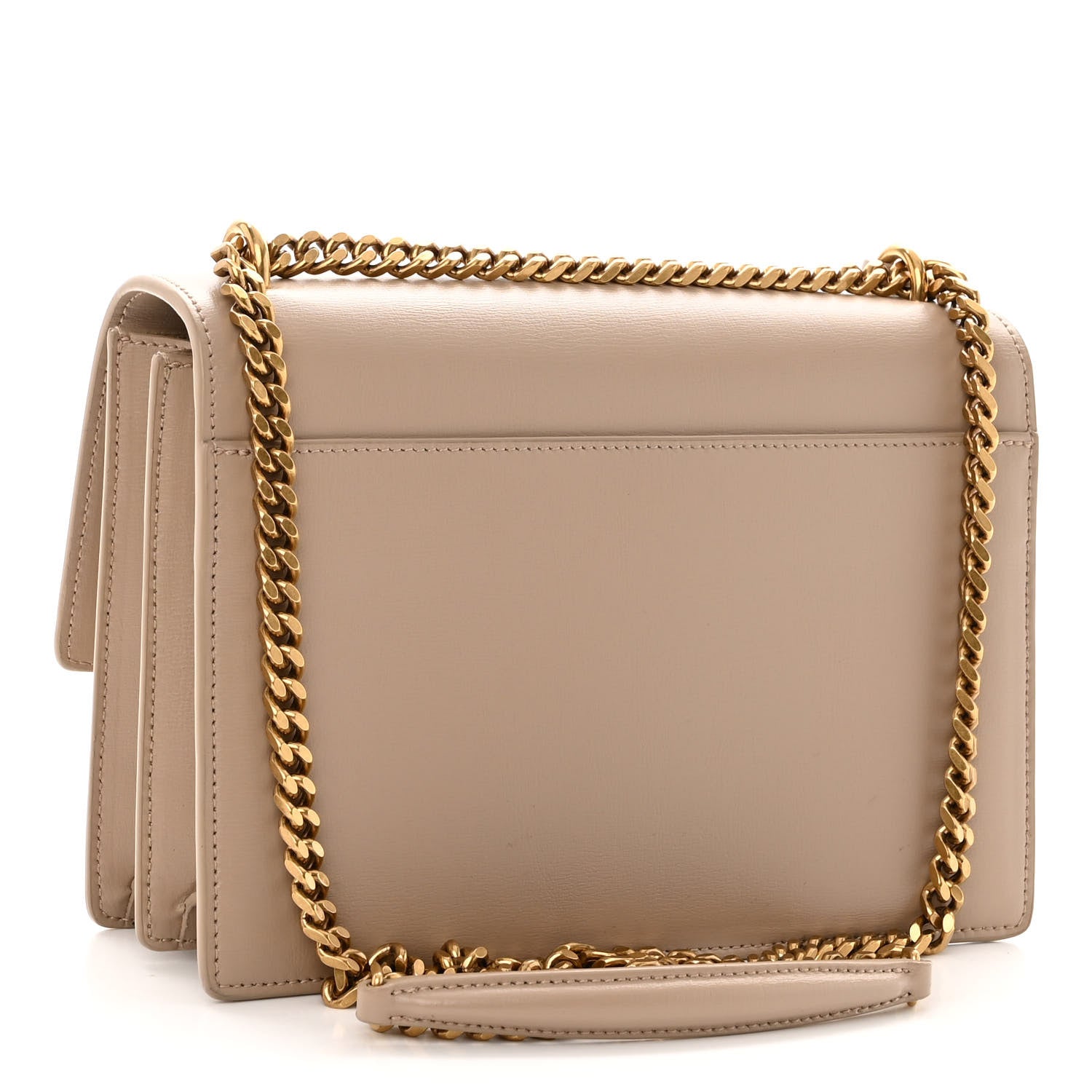 Saint Laurent Calfskin Medium Monogram Sunset Dark Beige 3 of 9