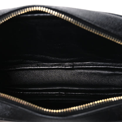 Saint Laurent Grain De Poudre Matelasse Monogram Mini Lou Camera Bag Black 5 of 10