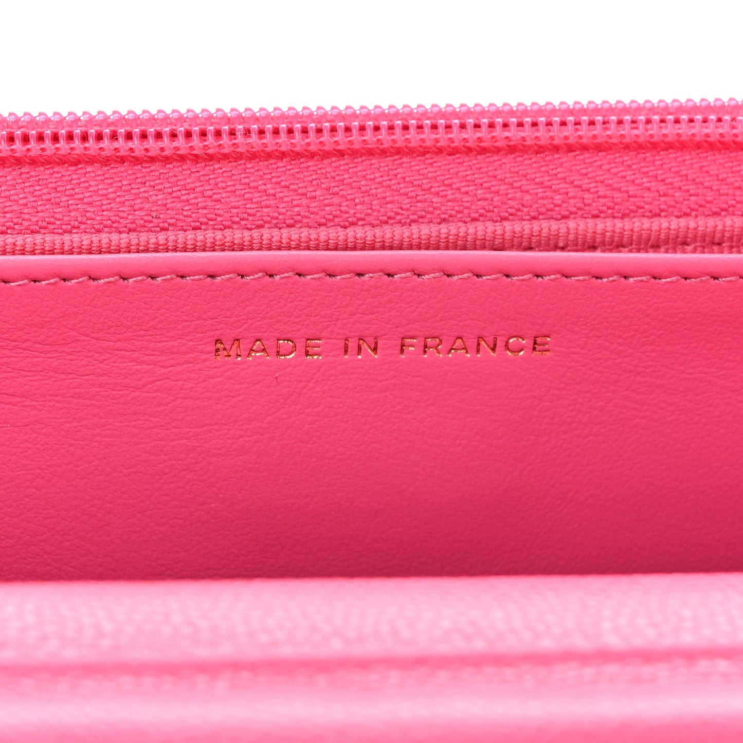 Caviar Quilted Wallet On Chain WOC Rose
