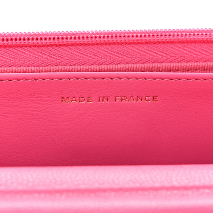 Chanel Caviar Quilted Wallet On Chain WOC Rose 6 of 11