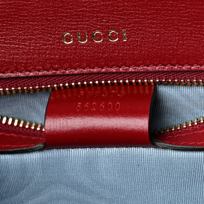 Gucci Suede Small Torchon GG Ring Shoulder Bag New Cherry Red 7 of 12