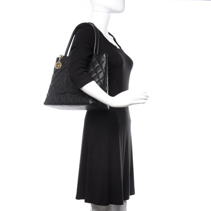 Chanel Caviar Quilted Medallion Tote Black 2 of 10