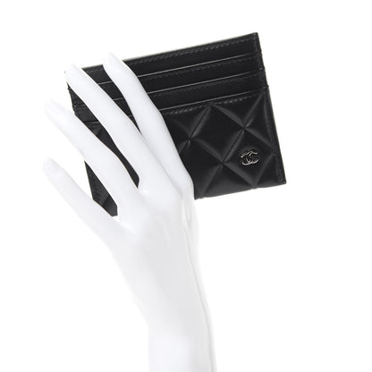Chanel Lambskin Quilted Card Holder Black 2 of 8