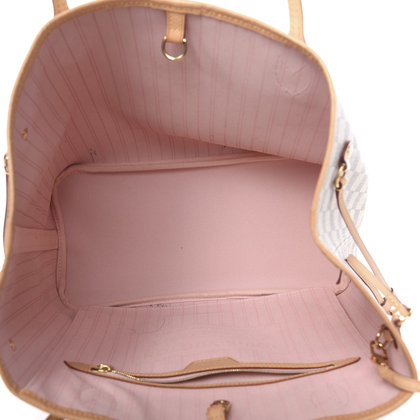 Damier Azur Neo Neverfull MM Rose Ballerine