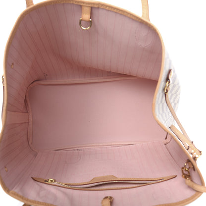 Louis Vuitton Damier Azur Neo Neverfull MM Rose Ballerine 5 of 16