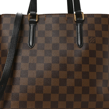 Louis Vuitton Damier Ebene Belmont MM Black 7 of 9