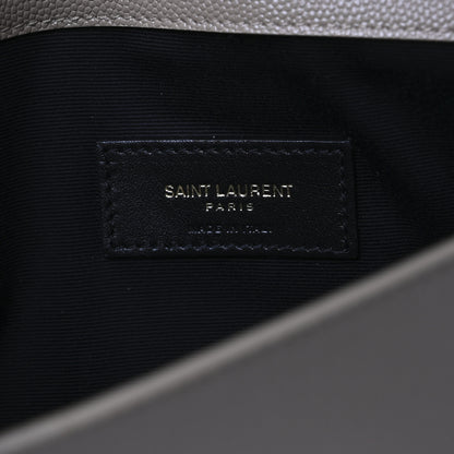 Saint Laurent Grain De Poudre Uptown Pouch Dark Beige 6 of 9