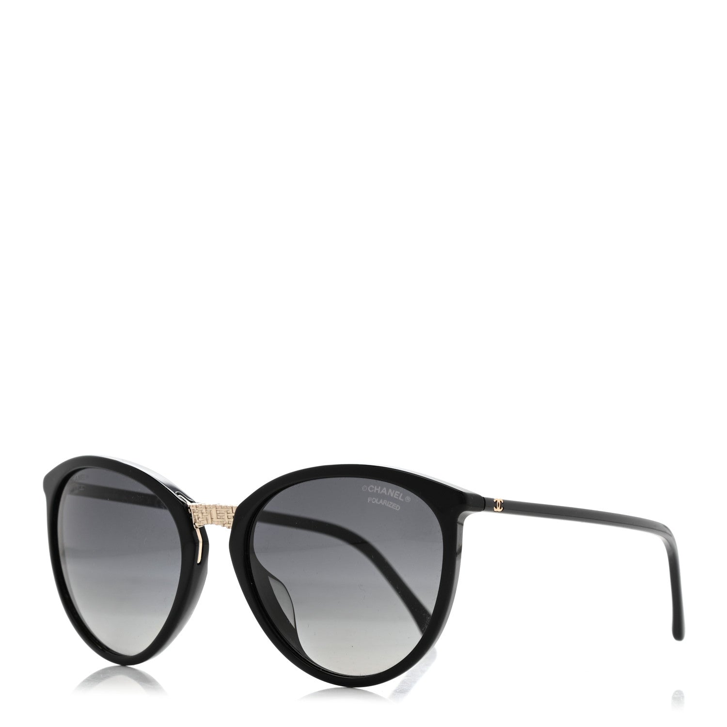 Chanel Acetate Polarized Butterfly Winter Sunglasses 5382-A Black 1 of 8