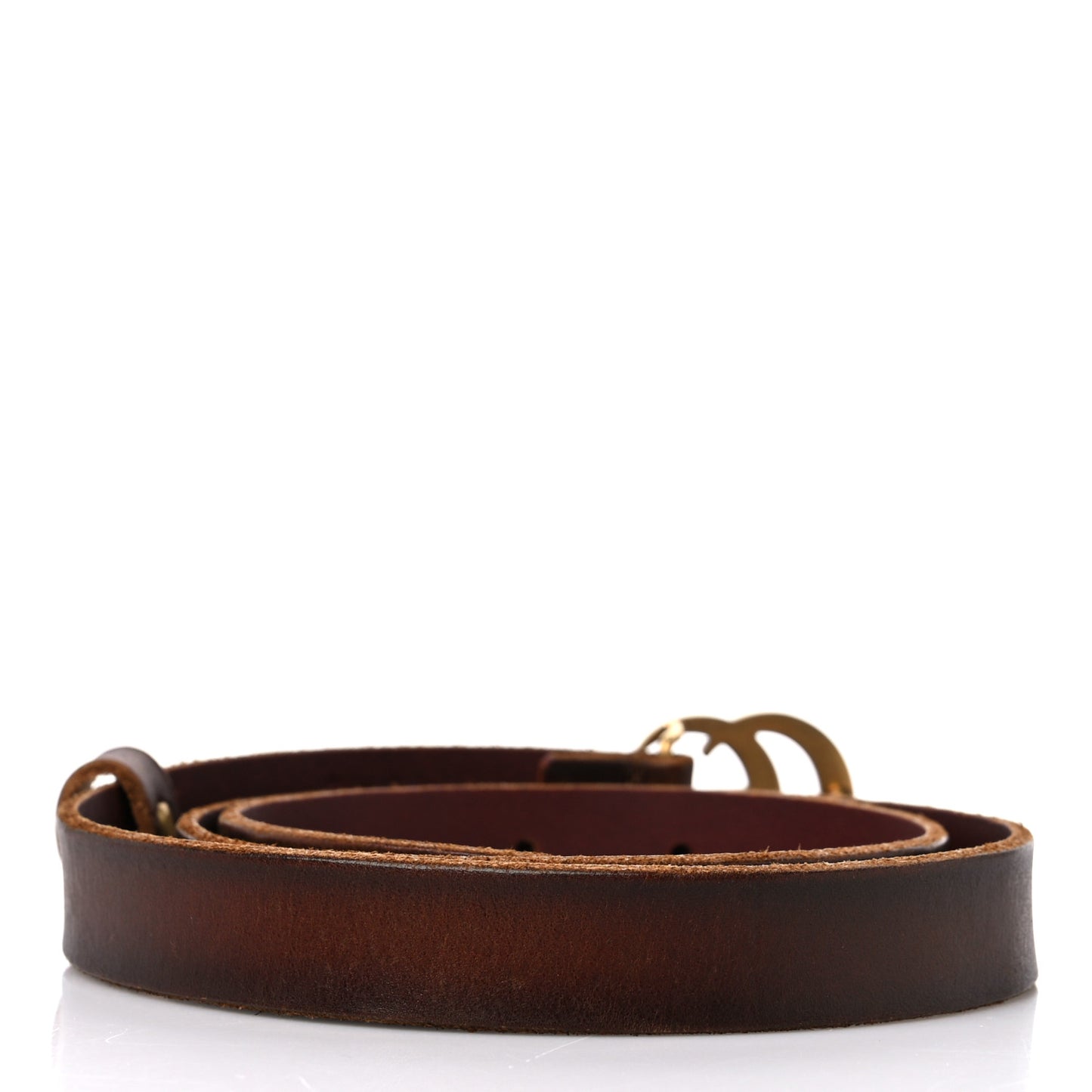 Faded Calfskin Double G 20mm Belt 80 32 Cuir