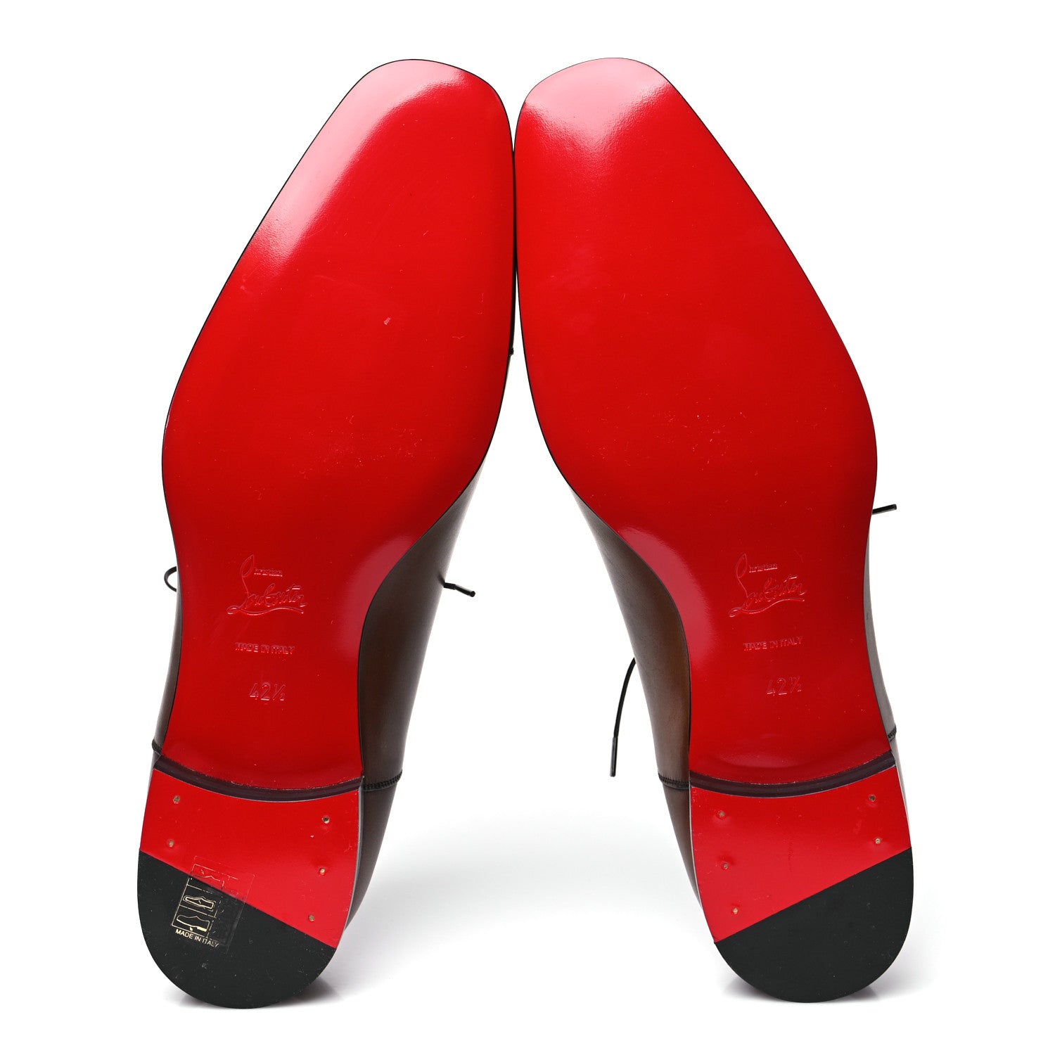 Christian Louboutin Calfskin Mens Greggo Flat Oxfords 42.5 Brown 6 of 9