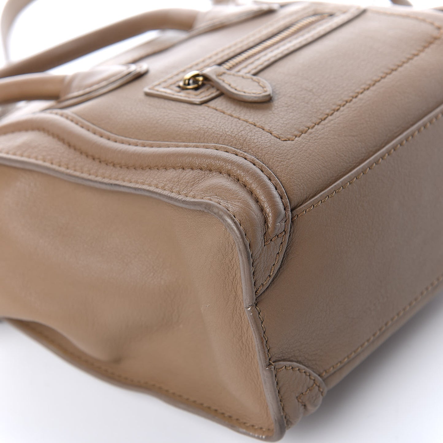 Smooth Calfskin Nano Luggage Camel