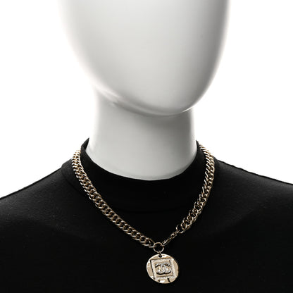 Chanel Crystal CC Chain Charm Choker Gold 2 of 6