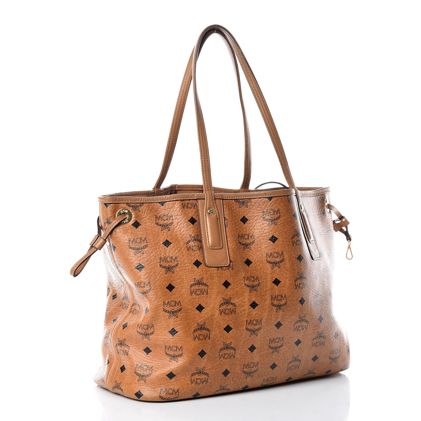 Visetos Medium Liz Reversible Shopper Tote Cognac