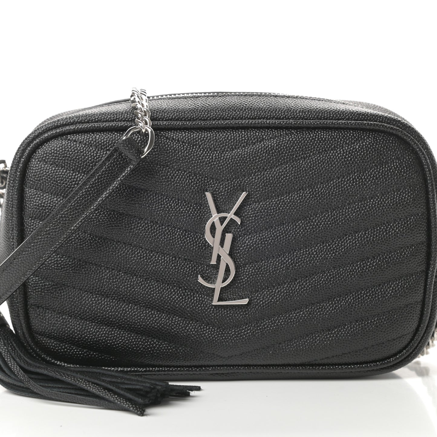 Grain De Poudre Matelasse Monogram Mini Lou Camera Bag Black