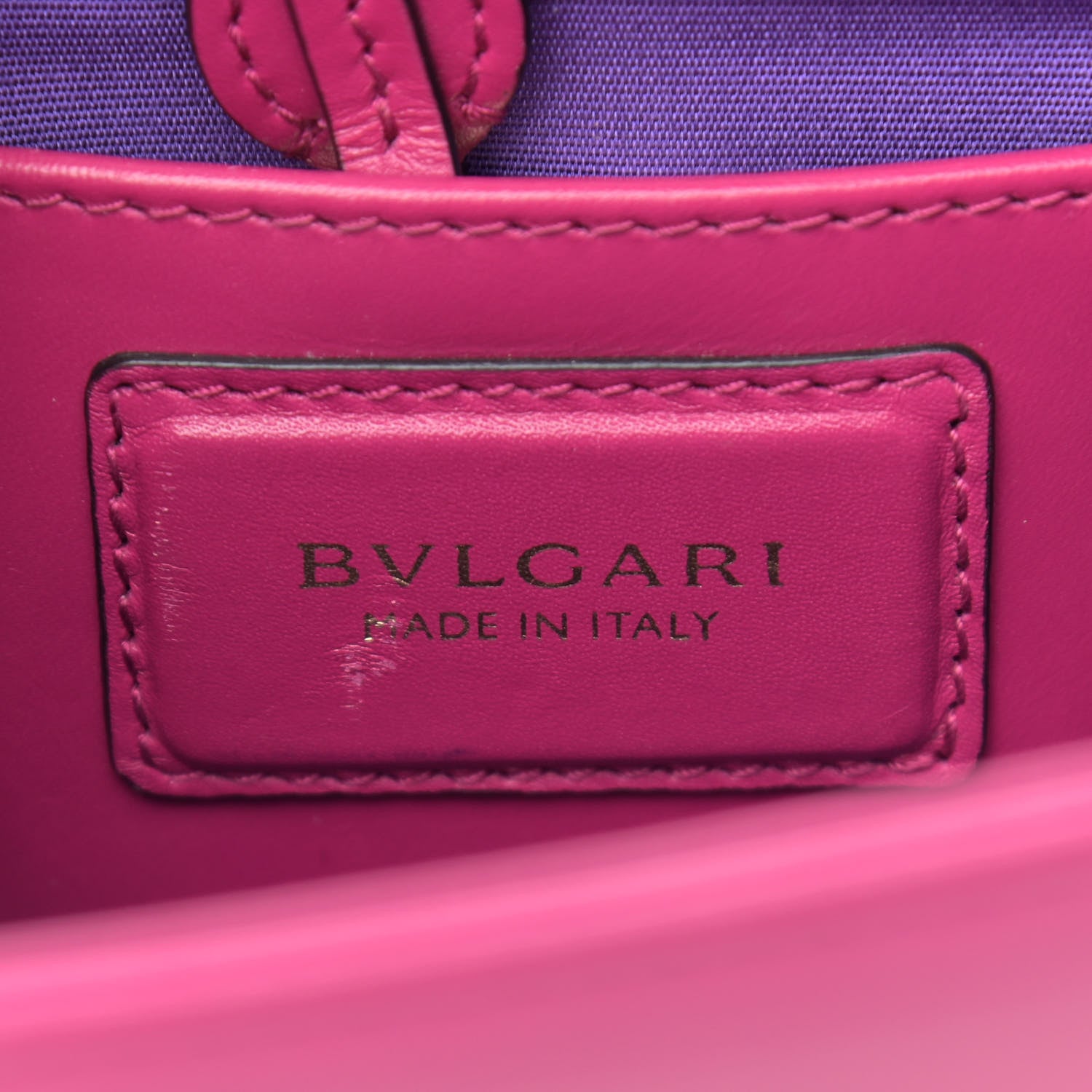 Bulgari Calfskin Serpenti Forever Crossbody Bag Plum 6 of 10