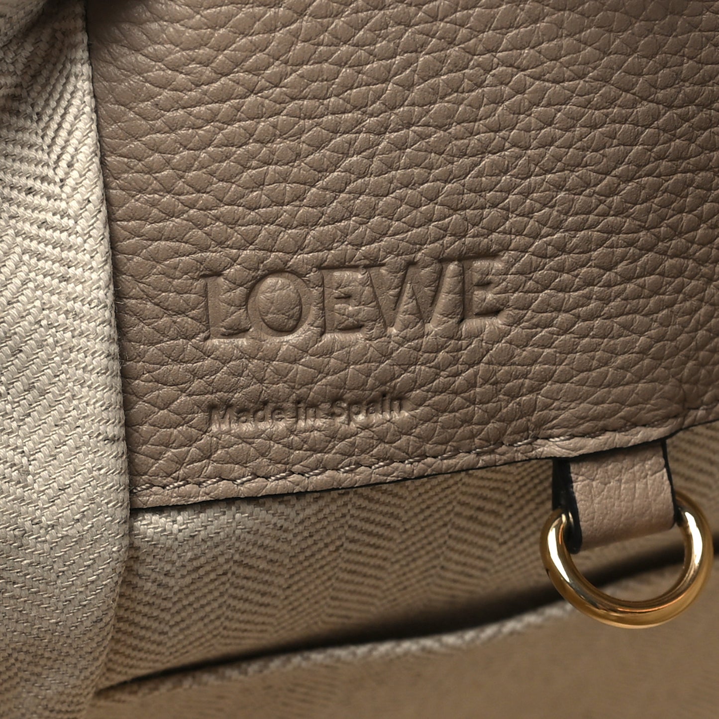 Soft Grained Calfskin Compact Hammock Shoulder Bag Sand