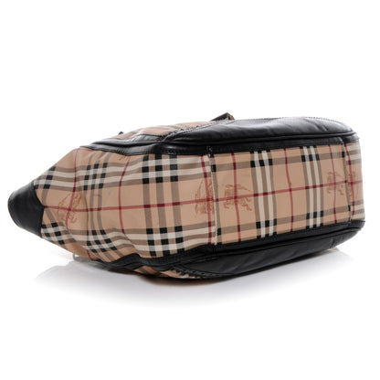 Burberry Haymarket Check Medium Brogue Tassel Tote 4 of 12
