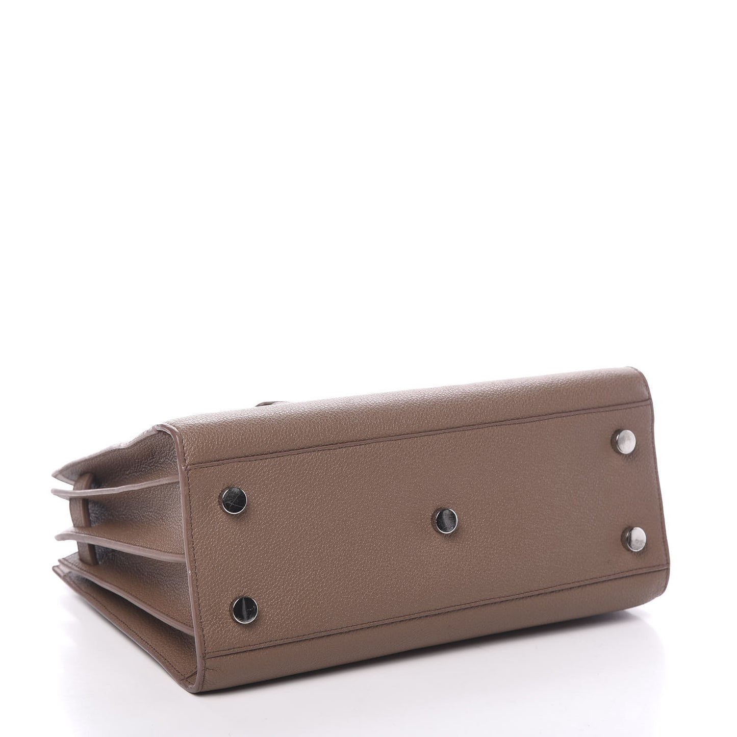 Grained Calfskin Baby Sac De Jour Taupe
