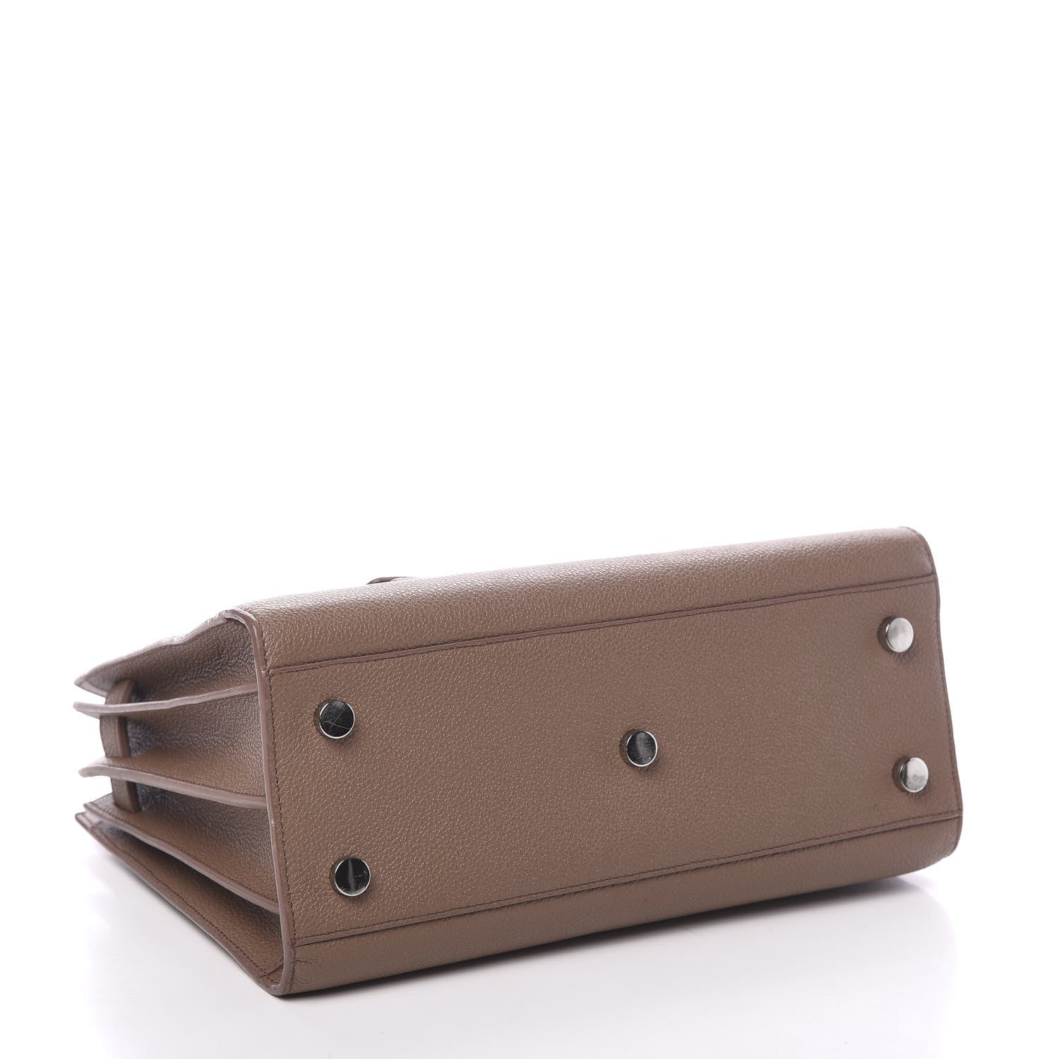 Saint Laurent Grained Calfskin Baby Sac De Jour Taupe 3 of 10