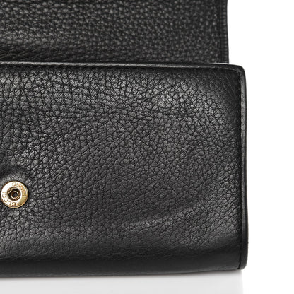 Gucci Calfskin 1973 Continental Clutch Wallet Black 7 of 8