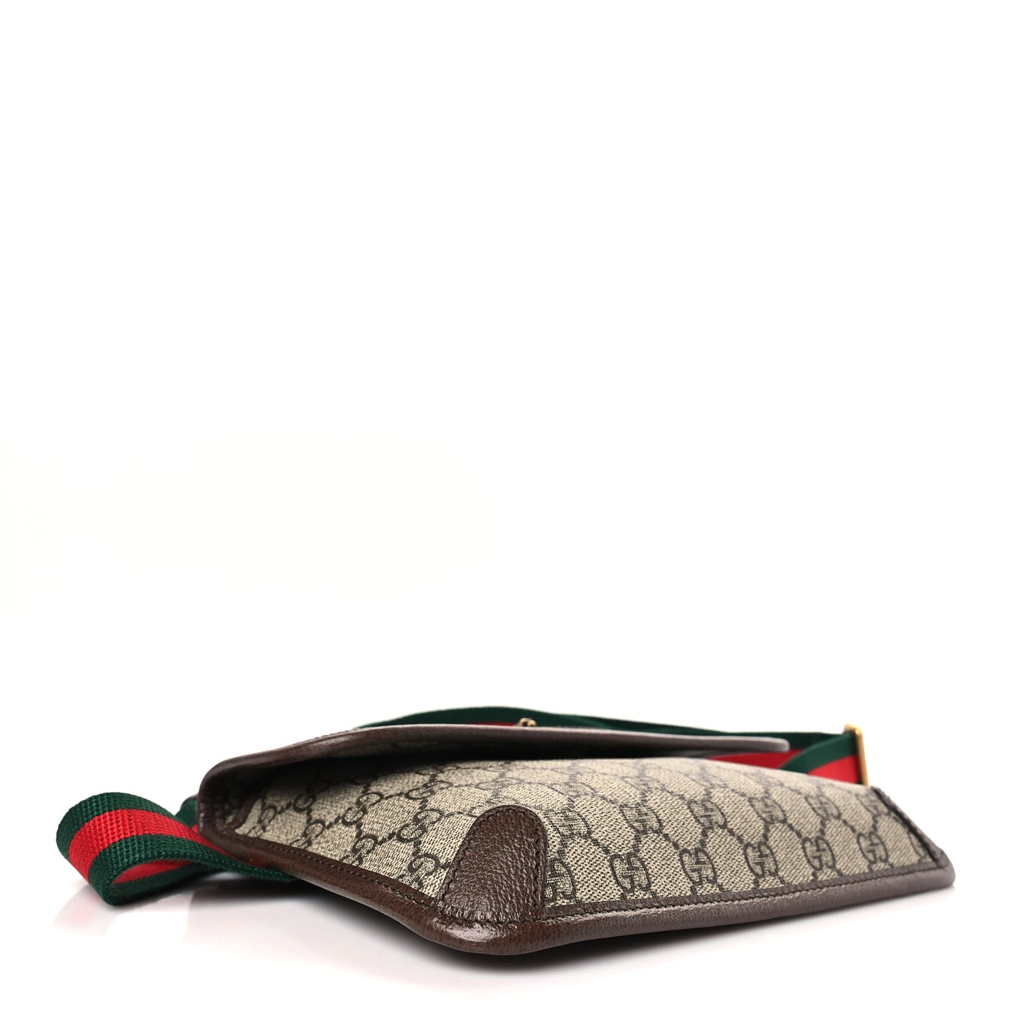 GG Supreme Monogram Neo Vintage Web Belt Bag Brown