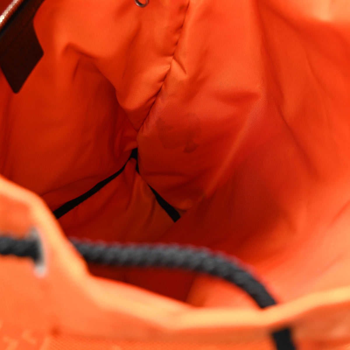 Gucci Econyl Nylon Monogram Off The Grid Utility Pocket Backpack Carrot Orange Black 11 of 11