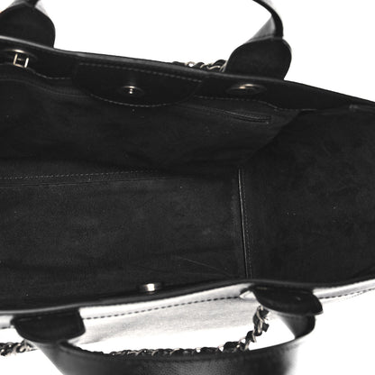 Chanel Caviar Small Studded Deauville Tote Black 4 of 11