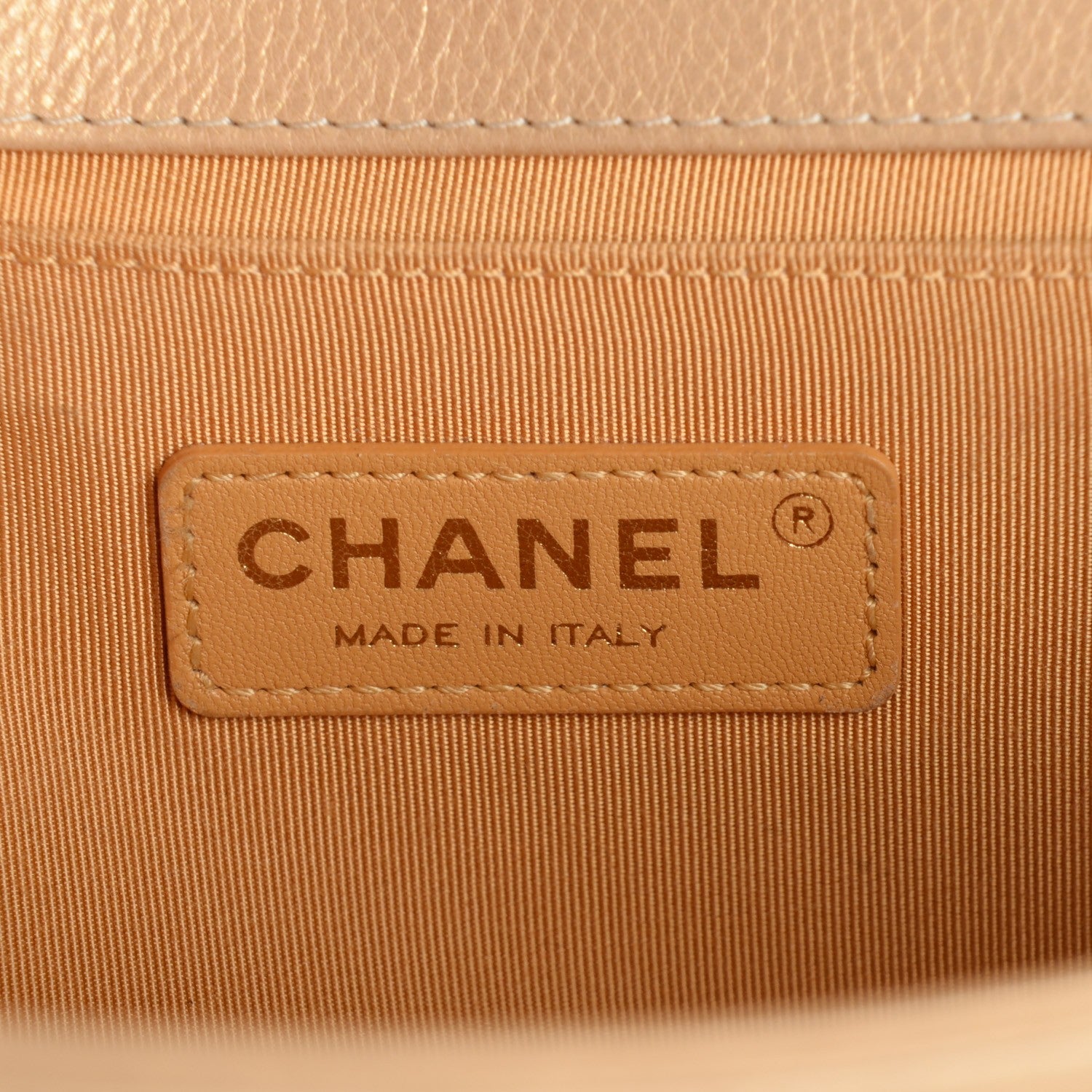 Chanel Metallic Calfskin Quilted Medium Boy Flap Gold 8 of 9