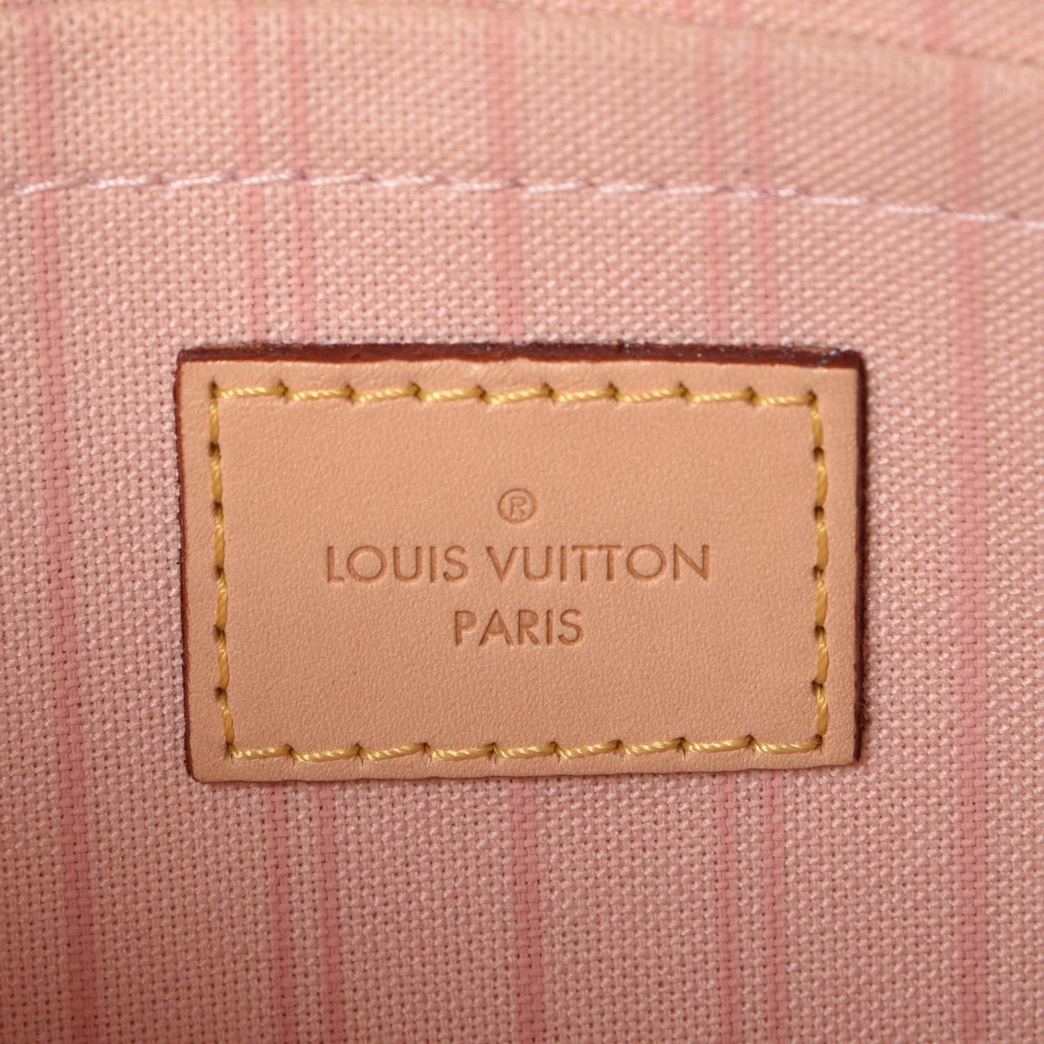 Louis Vuitton Damier Azur Neverfull MM GM Pochette Rose Ballerine 6 of 8