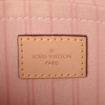 Louis Vuitton Damier Azur Neverfull MM GM Pochette Rose Ballerine 6 of 8