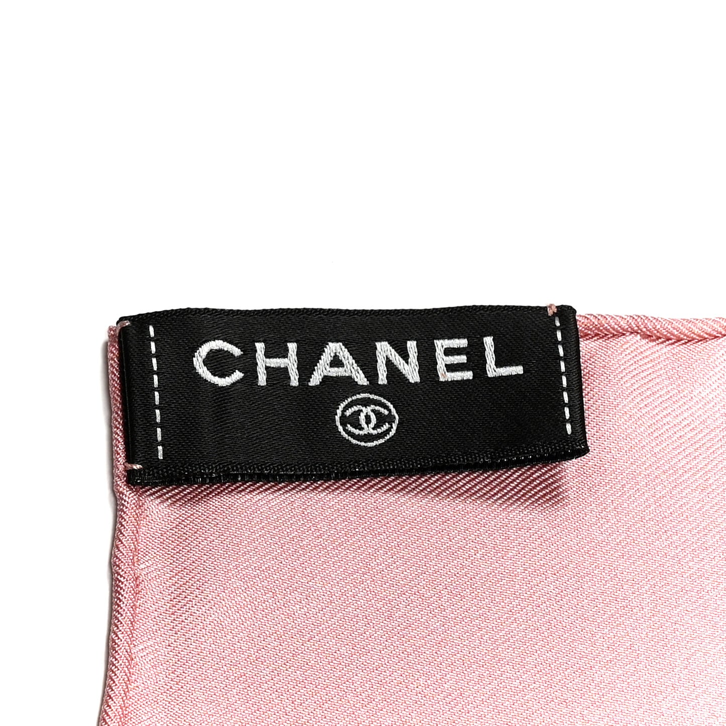Silk Camellia CC Square Scarf Light Pink Dark Pink