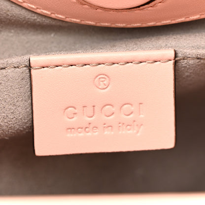 Gucci Nappa Bamboo Web Small Nymphaea Top Handle Bag Perfect Pink Mystic White 7 of 18