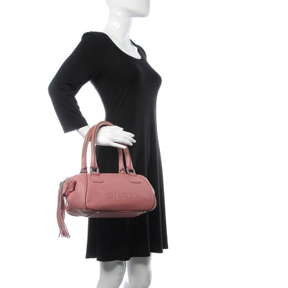 Chanel Calfskin Small Tassel Satchel Pink 2 of 10