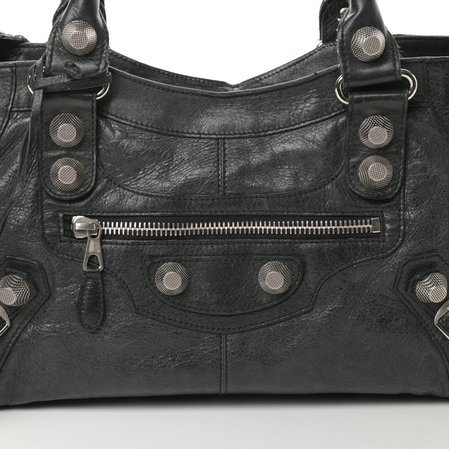 Agneau Giant 21 Silver Hardware Part Time Black