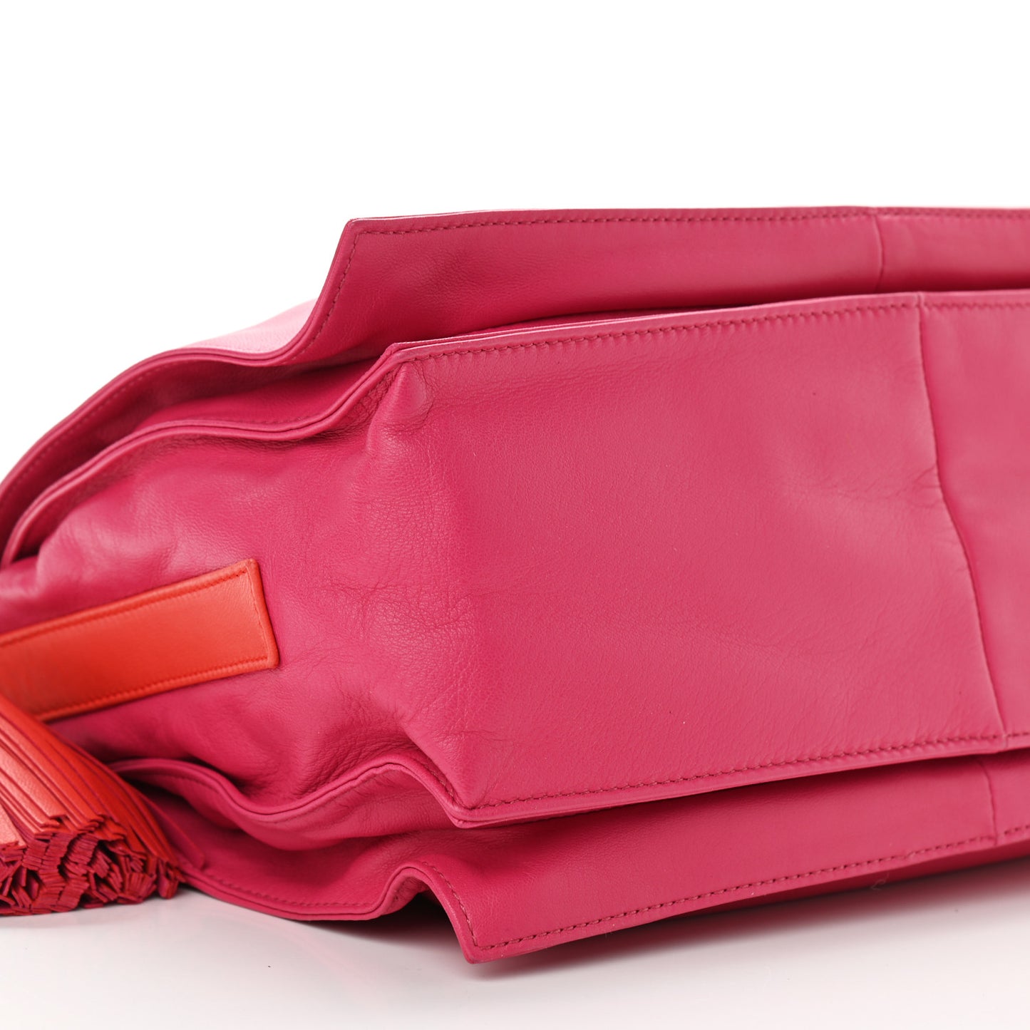 Calfskin Flamenco Shoulder Bag Magenta