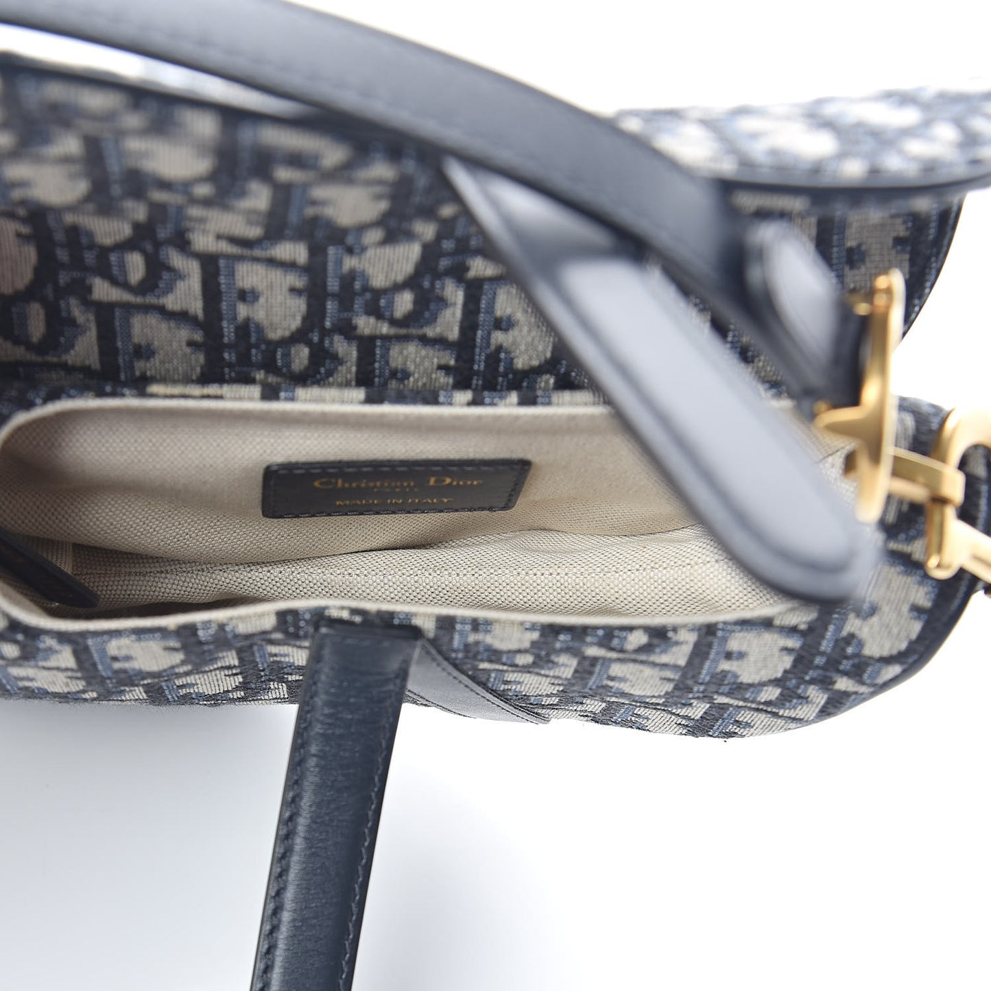 Oblique Mini Saddle Bag Blue