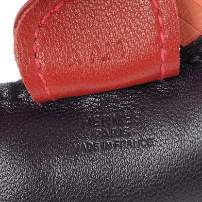 Hermes Milo Lambskin Grigri Rodeo Horse Bag Charm PM Raisin Flamingo Rouge Vif Argile 3 of 4