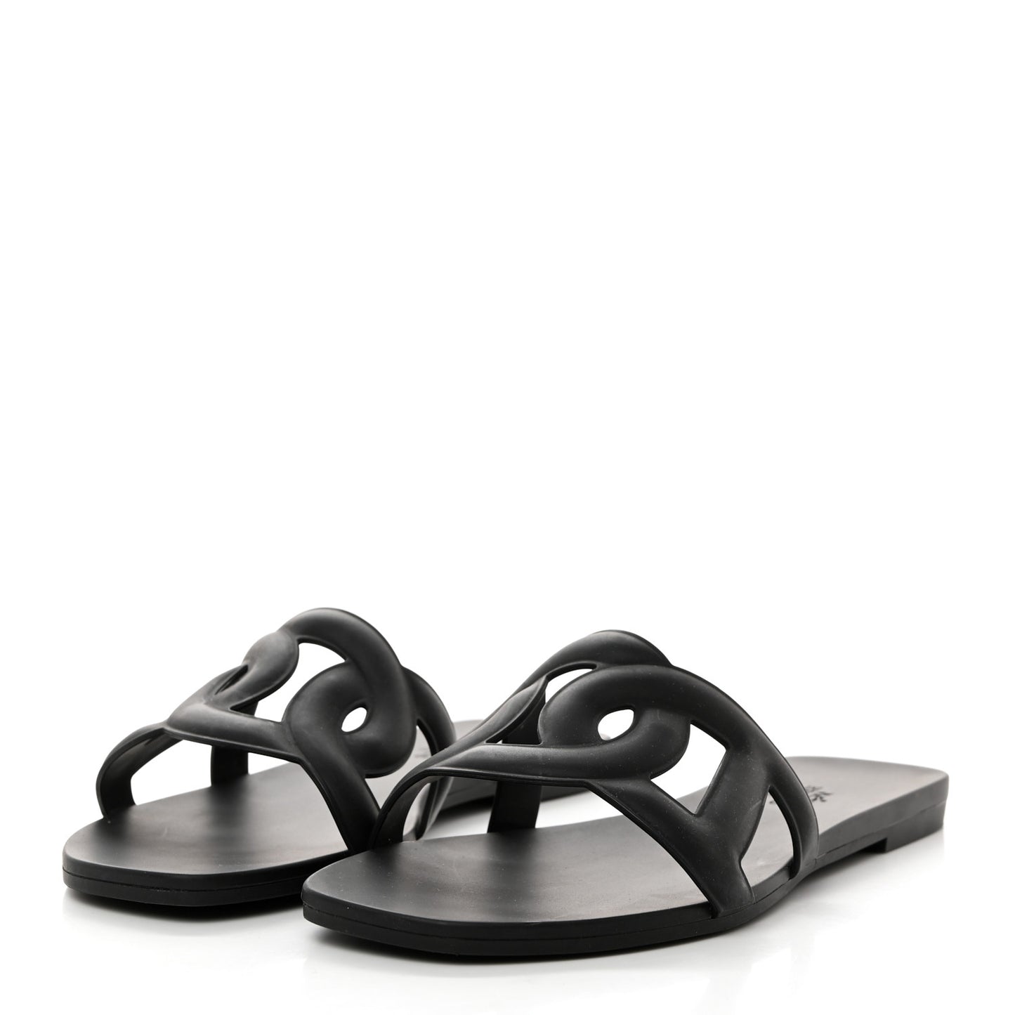 Rubber Aloha Sandals 37 Black