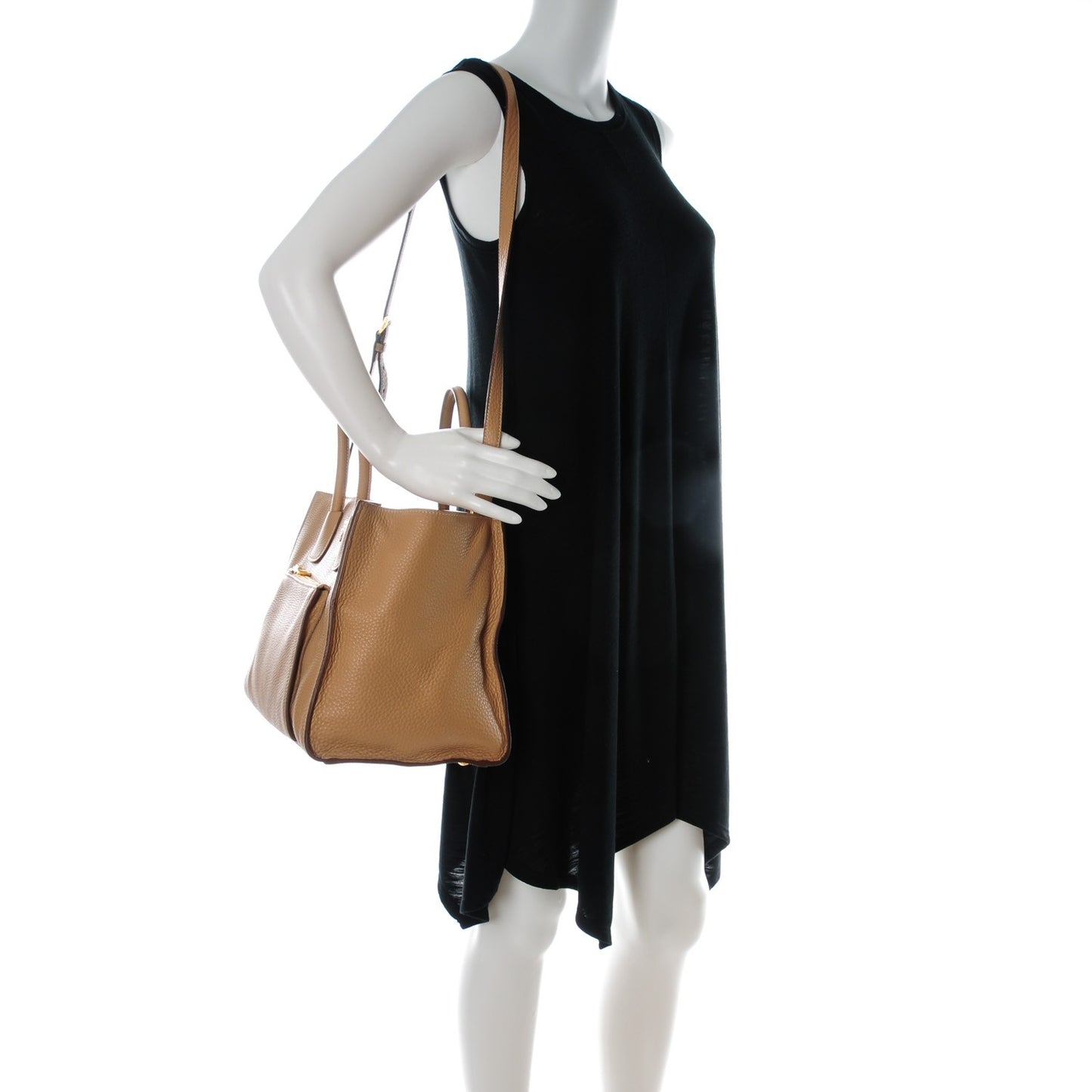 Vitello Daino Shopping Tote Sughero