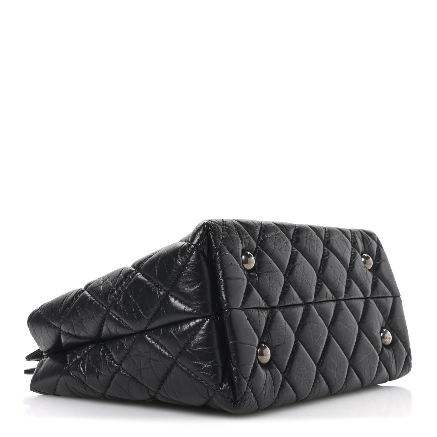 Aged Calfskin Quilted Reissue 2.55 Tote Black